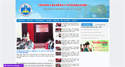 Desktop Screenshot of cdytquangninh.edu.vn